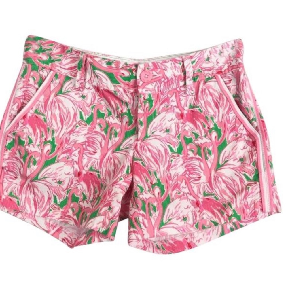 Lilly Pulitzer Callahan Short Pink Flamingo Size 0